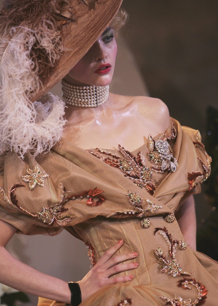 07/02/2007. Christian Dior, Haute Couture Autumn-Winter 2007-2008 fashion show at Orangerie in Versailles Palace.